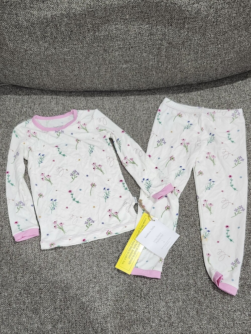 3T Bamboo Girls Pajama Set Wildflowers